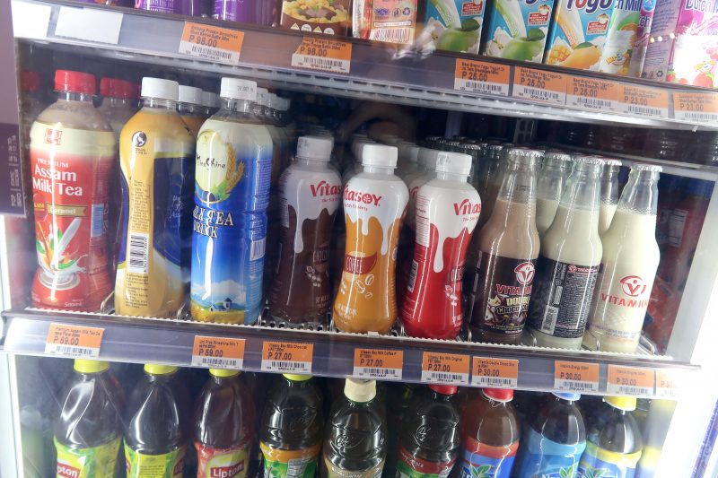 セブ島のセブンイレブンのドリンク