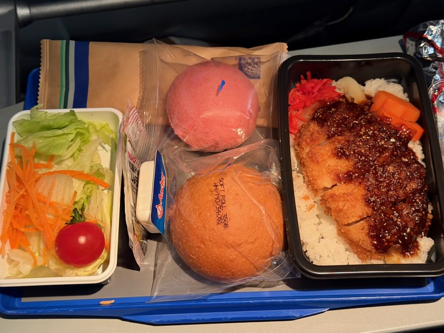 成田ーセブ間のユナイテッド航空の機内食